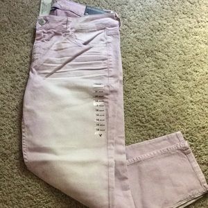 American Eagle Purple jegging ankle pants